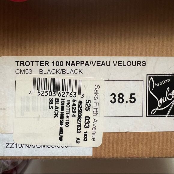 Christian Loboutin Trotter Banded Ankle-Wrap Pump  Black EU 38.5 EUC - Picture 11 of 11